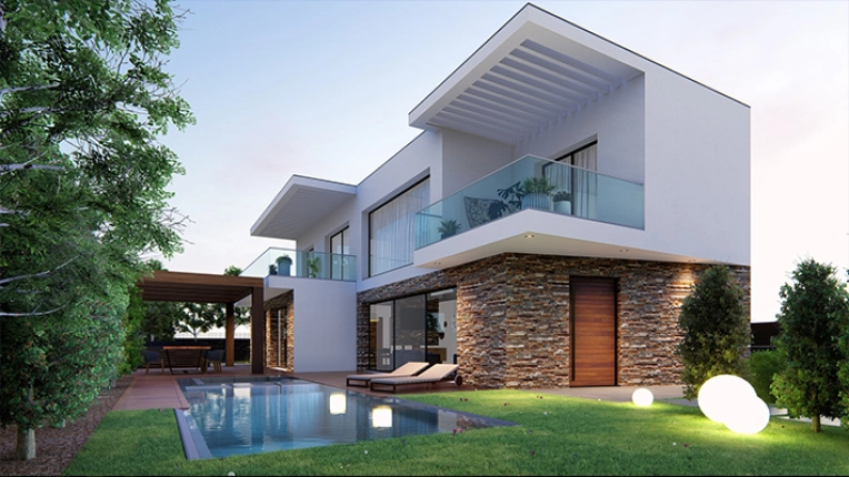 Modernização, Jardim, Estudos de viabilidade, Terraço / Pátio, Habitações unifamiliares, Quinta, Exterior, Piscina, Construção, futurista, Contemporâneo