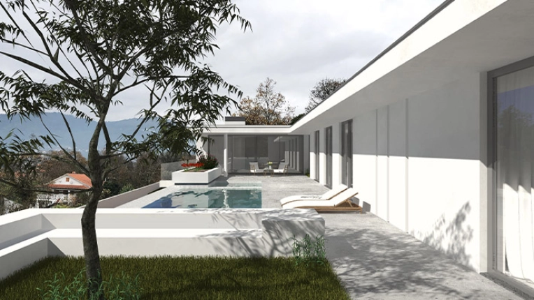 Gestão de Obra, Jardim, Terraço / Pátio, Habitações unifamiliares, Casa passiva / ecológica, Exterior, Piscina, Construção, Ampliação, Renovação, Contemporâneo, moderno